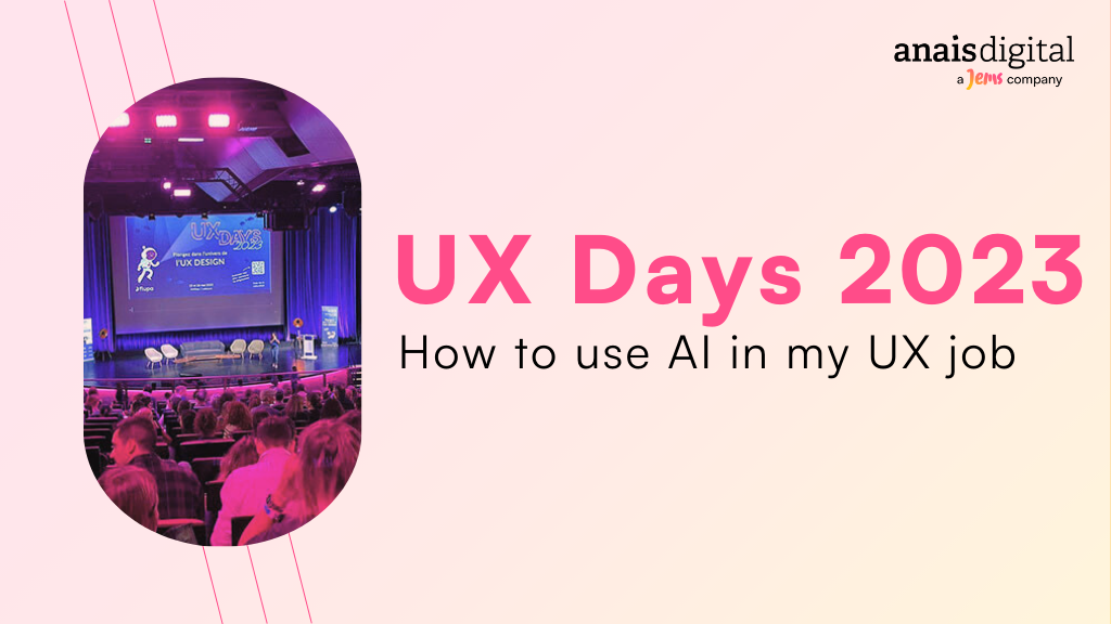 Cover photo UX DAYS 2023